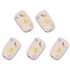 imageBABALAL Square Presson Nails  Short White Glueon Acrylic Nails  Squoval Shape with Rhinestones for Women ampamp GirlsNAILX062