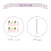 imageBABALAL Square Presson Nails  Short White Glueon Acrylic Nails  Squoval Shape with Rhinestones for Women ampamp GirlsNAILX08