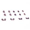 imageBABALAL Square Presson Short Cow Print Nails  24Pcs Cute Squoval Fake Glossy Black Acrylic Nails for Women and GirlsP102purple