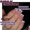 imageBABALAL Square Presson Short Cow Print Nails  24Pcs Cute Squoval Fake Glossy Black Acrylic Nails for Women and GirlsP103white