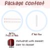 imageBABALAL Square Presson Short Cow Print Nails  24Pcs Cute Squoval Fake Glossy Black Acrylic Nails for Women and GirlsP105white