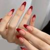 imageBABALAL Green Press On Almond Fake Nails Medium Glue On Gold Chrome Line Star Y2k Acrylic French Tip False 24Pcs Stiletto Manicure Artificial NailsANQ20