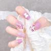 imageBABALAL Leopard Press on Nails Medium Square Artificial Glue Nails Matte Design Nails Cute Full Cover Nails for Women and Girls