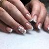 imageBABALAL Square Presson Nails  Short White Glueon Acrylic Nails  Squoval Shape with Rhinestones for Women ampamp GirlsNAILX031