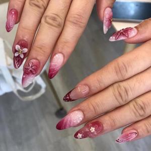 imageBABALAL Beach Press on Nails Medium Almond Fake Nails Blue French Tip False Nails with 3D Shell Star Charm Designs Pearl White Nail Press ons Glossy Glue on Nails Cute Stick on Nails for Women 24PcsBNc113