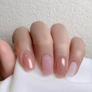 imageBABALAL Brown Press on Nails Medium Oval Fake Nails Fall Chrome Glue on Nails 24Pcs Cat Eye Shiny Round Acrylic Nails Manicure Stick on Nails for Women and GirlsNailB12