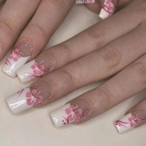 imageBABALAL Long Stiletto Press on Nails Almond Fake Nails Black Goth Acrylic Nails Supplies Blue Butterfly Y2k Glue on Nails Art 24Pcs Glossy Manicure Artificial Nails Full Cover False NailsBND103