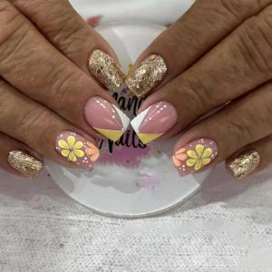 imageBABALAL Press on Nails Short Oval Fake Nails Purple Lavender Fench Tip Glue on Nails Lilac Acrylic Nails Cute Trendy False Nails 24Pcs Glossy Round Full Cover Artificial Nails for Women GirlsBNG13