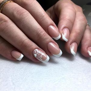 imageBABALAL Square Presson Nails  Short White Glueon Acrylic Nails  Squoval Shape with Rhinestones for Women ampamp GirlsNAILX031