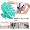imageBABALAL 2 Pack Hair Scalp Massager Wet and Dry Use Scalp Care Brush Shampoo Brush for Remove Dandruff and Promote Hair Growth