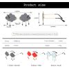 imageBABALAL Cloud Rimless Sunglasses for Women Vintage Creative Sunglasses Cute Disco Glasses Irregular Eyewear