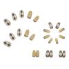 imageBABALAL Coffin Press on Nails 24Pcs Blue Fake Nails Long False Nails Glossy Acrylic Nail Tips for Women and GirlsNAILU15