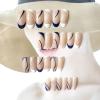 imageBABALAL Coffin Press on Nails 24Pcs Blue Fake Nails Long False Nails Glossy Acrylic Nail Tips for Women and GirlsNAILU17