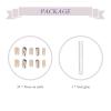 imageBABALAL Coffin Press on Nails 24Pcs Blue Fake Nails Long False Nails Glossy Acrylic Nail Tips for Women and GirlsNAILU17