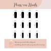 imageBABALAL Coffin Press on Nails Long Fake Nails Glossy Glue Nails Brown Fall Acrylic Nails Ballerina Manicure Stick on False Nails for Women and GirlsO05black