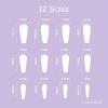 imageBABALAL Coffin Press on Nails Long Fake Nails Glossy Glue Nails Brown Fall Acrylic Nails Ballerina Manicure Stick on False Nails for Women and GirlsO05