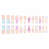 imageBABALAL Coffin Press on Nails Long Fake Nails Glossy Glue Nails Brown Fall Acrylic Nails Ballerina Manicure Stick on False Nails for Women and GirlsO09butterfly