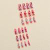 imageBABALAL Coffin Press on Nails Long Fake Nails Glossy Glue Nails Brown Fall Acrylic Nails Ballerina Manicure Stick on False Nails for Women and GirlsO09pink