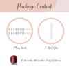 imageBABALAL Coffin Press on Nails Long Fake Nails Glossy Glue Nails Brown Fall Acrylic Nails Ballerina Manicure Stick on False Nails for Women and GirlsO29