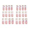 imageBABALAL Coffin Press on Nails Long Fake Nails Glossy Glue Nails Brown Fall Acrylic Nails Ballerina Manicure Stick on False Nails for Women and GirlsO31bling
