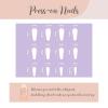 imageBABALAL Coffin Press on Nails Medium Fake Nails Glossy Glue on Nails 24pcs Ballerina Acrylic Nails Glitter Full Cover False NailsNAILN13