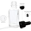 imageBABALAL Dropper Bottle 10 Pack 1 oz 30 ml Clear Glass Bottles with Glass Eye Droppers for Essential Oils Perfumes Liquids