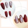 imageBABALAL Heart Press on Nails Medium Square Fake Nails Black White Glue on Nails Romantic Valentine Day Acrylic Nails 24Pcs Cute False Nails Manicure Stick on Nails Squoval Glossy Artificial NailsANTA122
