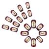 imageBABALAL Heart Press on Nails Medium Square Fake Nails Black White Glue on Nails Romantic Valentine Day Acrylic Nails 24Pcs Cute False Nails Manicure Stick on Nails Squoval Glossy Artificial NailsANTA123