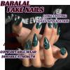 imageBABALAL Heart Press on Nails Medium Square Fake Nails Black White Glue on Nails Romantic Valentine Day Acrylic Nails 24Pcs Cute False Nails Manicure Stick on Nails Squoval Glossy Artificial NailsANTA116