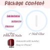 imageBABALAL Heart Press on Nails Medium Square Fake Nails Black White Glue on Nails Romantic Valentine Day Acrylic Nails 24Pcs Cute False Nails Manicure Stick on Nails Squoval Glossy Artificial NailsANTA104
