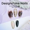 imageBABALAL Heart Press on Nails Medium Square Fake Nails Black White Glue on Nails Romantic Valentine Day Acrylic Nails 24Pcs Cute False Nails Manicure Stick on Nails Squoval Glossy Artificial NailsANTA111