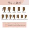 imageBABALAL Heart Press on Nails Medium Square Fake Nails Black White Glue on Nails Romantic Valentine Day Acrylic Nails 24Pcs Cute False Nails Manicure Stick on Nails Squoval Glossy Artificial NailsANTA106