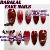 imageBABALAL Heart Press on Nails Medium Square Fake Nails Black White Glue on Nails Romantic Valentine Day Acrylic Nails 24Pcs Cute False Nails Manicure Stick on Nails Squoval Glossy Artificial NailsANTA108