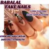 imageBABALAL Heart Press on Nails Medium Square Fake Nails Black White Glue on Nails Romantic Valentine Day Acrylic Nails 24Pcs Cute False Nails Manicure Stick on Nails Squoval Glossy Artificial NailsANTA120