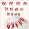imageBABALAL Heart Press on Nails Medium Square Fake Nails Black White Glue on Nails Romantic Valentine Day Acrylic Nails 24Pcs Cute False Nails Manicure Stick on Nails Squoval Glossy Artificial NailsANTA106