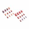 imageBABALAL Heart Press on Nails Medium Square Fake Nails Black White Glue on Nails Romantic Valentine Day Acrylic Nails 24Pcs Cute False Nails Manicure Stick on Nails Squoval Glossy Artificial NailsANTA113