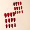 imageBABALAL Heart Press on Nails Medium Square Fake Nails Black White Glue on Nails Romantic Valentine Day Acrylic Nails 24Pcs Cute False Nails Manicure Stick on Nails Squoval Glossy Artificial NailsANTA103