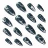 imageBABALAL Heart Press on Nails Medium Square Fake Nails Black White Glue on Nails Romantic Valentine Day Acrylic Nails 24Pcs Cute False Nails Manicure Stick on Nails Squoval Glossy Artificial NailsANTA116