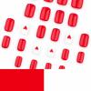 imageBABALAL Heart Press on Nails Medium Square Fake Nails Red Glue on Nails Acrylic Nails Romantic False Nails 24Pcs Squoval Manicure Stick on Nails Gel Nails for Women and GirlANU14