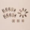imageBABALAL Heart Press on Nails Medium Square Fake Nails Red Glue on Nails Acrylic Nails Romantic False Nails 24Pcs Squoval Manicure Stick on Nails Gel Nails for Women and GirlANU13