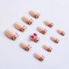 imageBABALAL Heart Press on Nails Medium Square Fake Nails Red Glue on Nails Acrylic Nails Romantic False Nails 24Pcs Squoval Manicure Stick on Nails Gel Nails for Women and GirlANU05