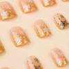 imageBABALAL Heart Press on Nails Medium Square Fake Nails Red Glue on Nails Acrylic Nails Romantic False Nails 24Pcs Squoval Manicure Stick on Nails Gel Nails for Women and GirlANU17