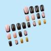 imageBABALAL Heart Press on Nails Medium Square Fake Nails Red Glue on Nails Acrylic Nails Romantic False Nails 24Pcs Squoval Manicure Stick on Nails Gel Nails for Women and GirlANU06