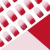 imageBABALAL Heart Press on Nails Medium Square Fake Nails Red Glue on Nails Acrylic Nails Romantic False Nails 24Pcs Squoval Manicure Stick on Nails Gel Nails for Women and GirlANU101