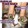 imageBABALAL Heart Press on Nails Medium Square Fake Nails Red Glue on Nails Acrylic Nails Romantic False Nails 24Pcs Squoval Manicure Stick on Nails Gel Nails for Women and GirlANU10