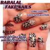 imageBABALAL Heart Press on Nails Medium Square Fake Nails Red Glue on Nails Acrylic Nails Romantic False Nails 24Pcs Squoval Manicure Stick on Nails Gel Nails for Women and GirlANU16