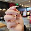 imageBABALAL Oval Press on Nails Round Nails Glitter Fake Nails Medium Artificial Nails Glossy Nails for Women and Girls
