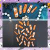 imageBABALAL Press on Nails Long Coffin Fake Nails Blue French Tip Glue on Nails 3d Texture Flower Design Coquette Acrylic Nails 24Pcs Ballerina Handmade Stick on False NailsANK220