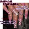 imageBABALAL Press on Nails Long Coffin Fake Nails Blue French Tip Glue on Nails 3d Texture Flower Design Coquette Acrylic Nails 24Pcs Ballerina Handmade Stick on False NailsANK212