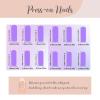 imageBABALAL Press on Nails Long Coffin Fake Nails Blue French Tip Glue on Nails 3d Texture Flower Design Coquette Acrylic Nails 24Pcs Ballerina Handmade Stick on False NailsANK220
